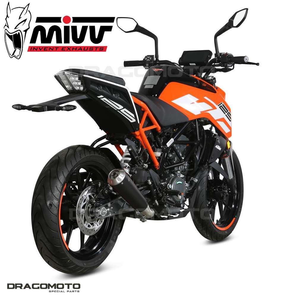 Exhaust KTM 125 DUKE 2019 2020 MIVV X-m1 Black