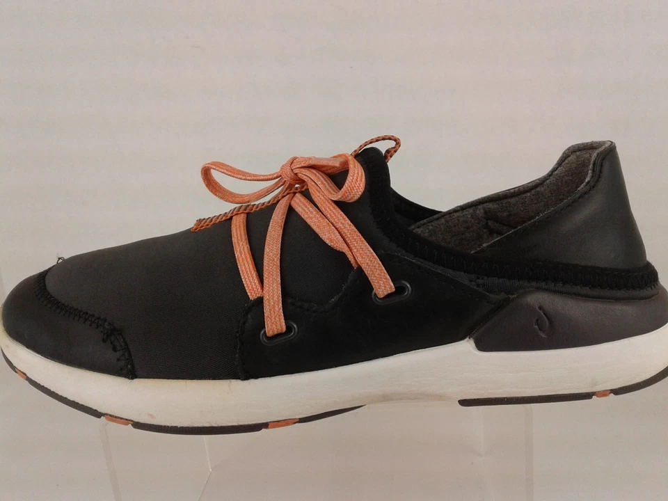 Olukai Mikili Black Orange Slip On Casual Comfort Shoes Womens US 7 - Image 2 of 4