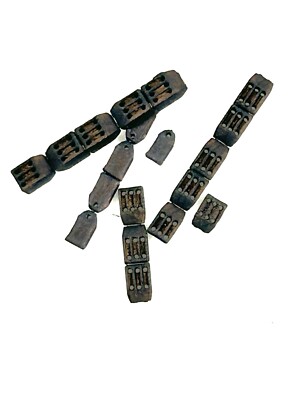 Schiffsmodell Marine Beschläge Segel Takelage Holz Widderkopf Block 6 mm 10 Stück