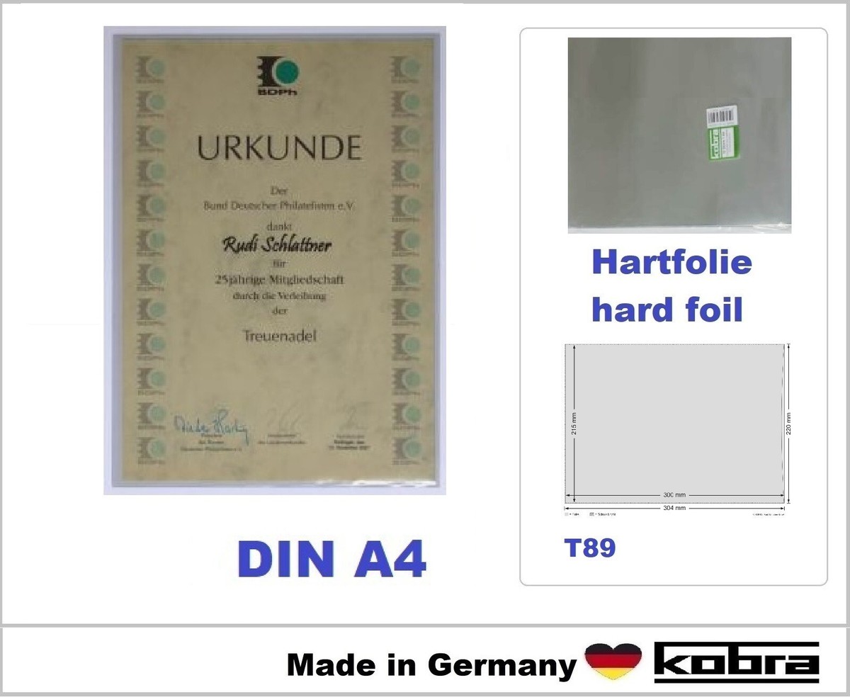 100x KOBRA Telefonkarten-Hüllen Nr. T71 – Glasklar, 0,1 Mm, Für Karten 54 X 86 Mm