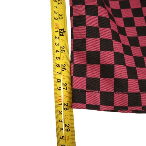 Ragged Jeans Pink & Black Checkered Women's Pants Size 28 - Picture 8 of 9