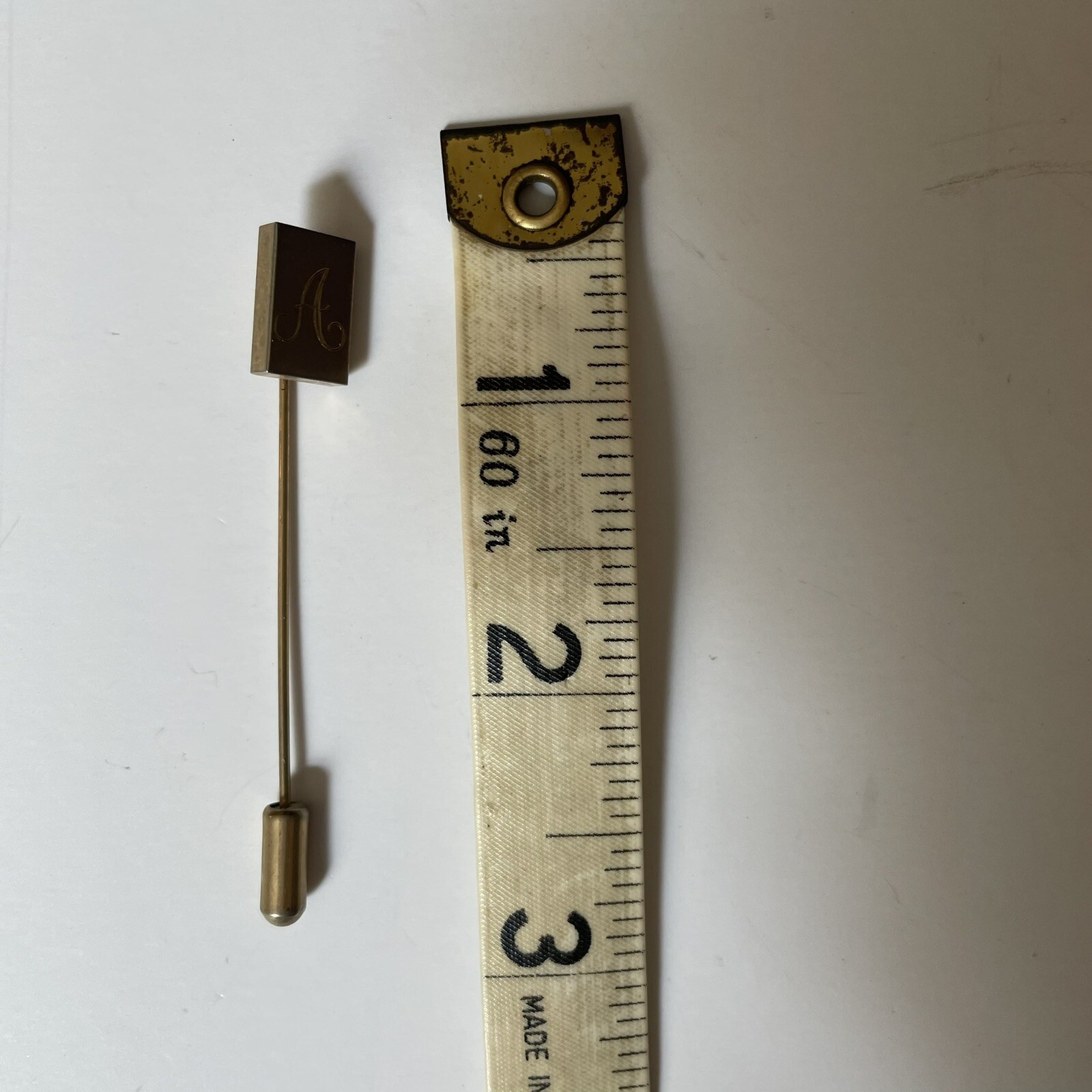 Vintage Initial Letter A Cursive Monogram Gold To… - image 5