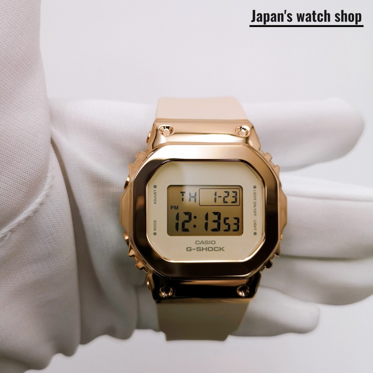CASIO G-SHOCK GM-S5600UPG-4JF Pink Gold Beige Women's Watch New in