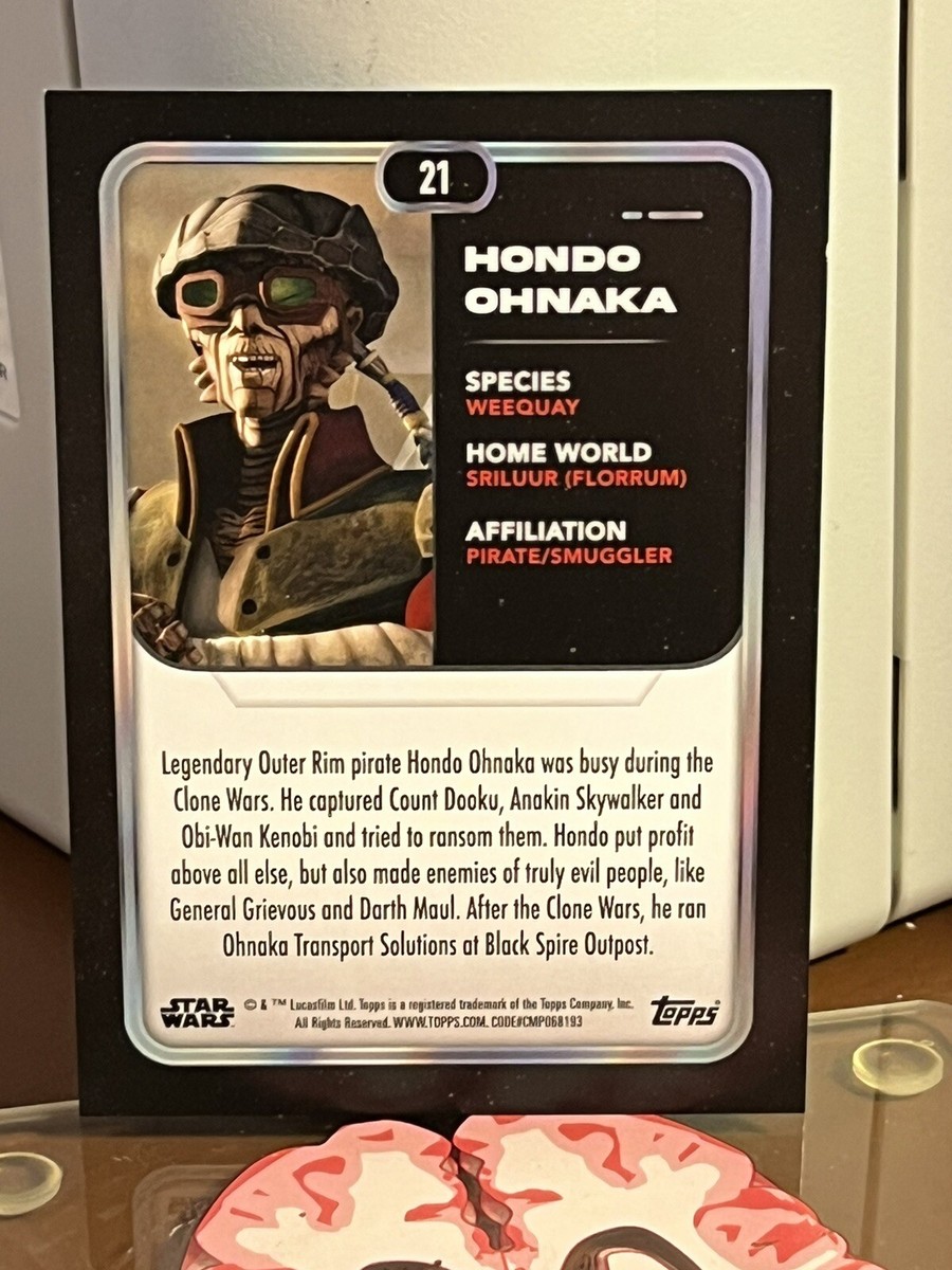 2023 Topps Star Wars Flagship Green /499 Hondo | eBay