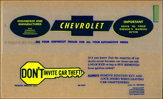 Chevrolet 1968 camioneta manual del propietario con sobre 68 camioneta panel suburbano Chevrolet Foto 3 de 3