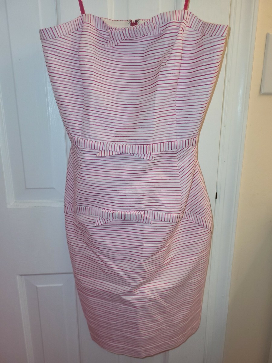 Vineyard Vines Kentucky Derby Pink Striped Dress - Main Image