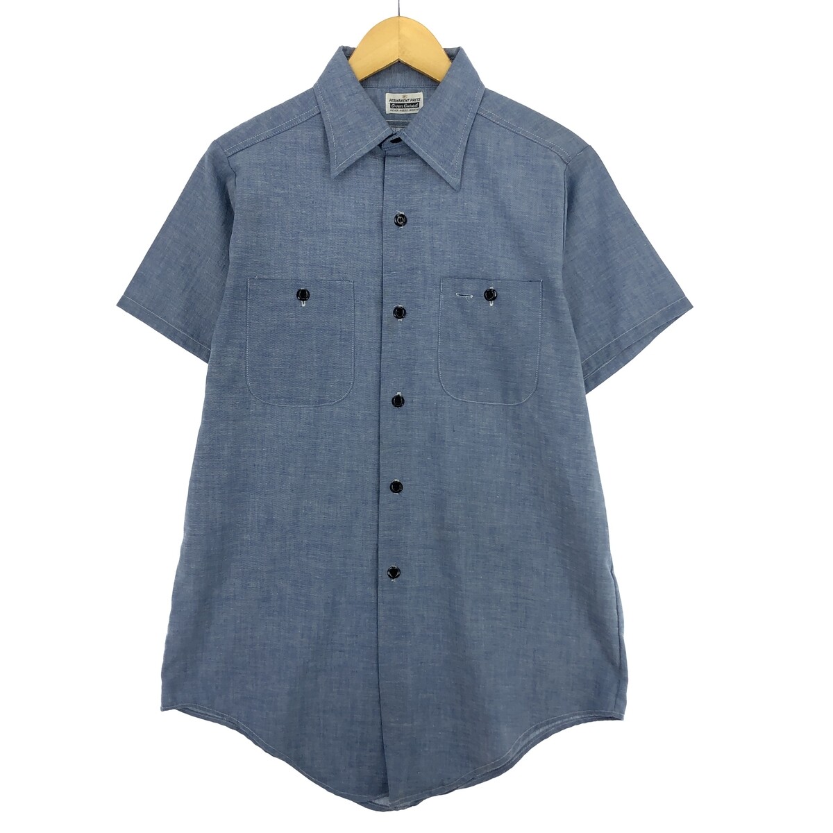 sears 60's 70's Perma Prest スタプレ 70'S Sears PERMA-PREST short sleeve work shirt, men's M