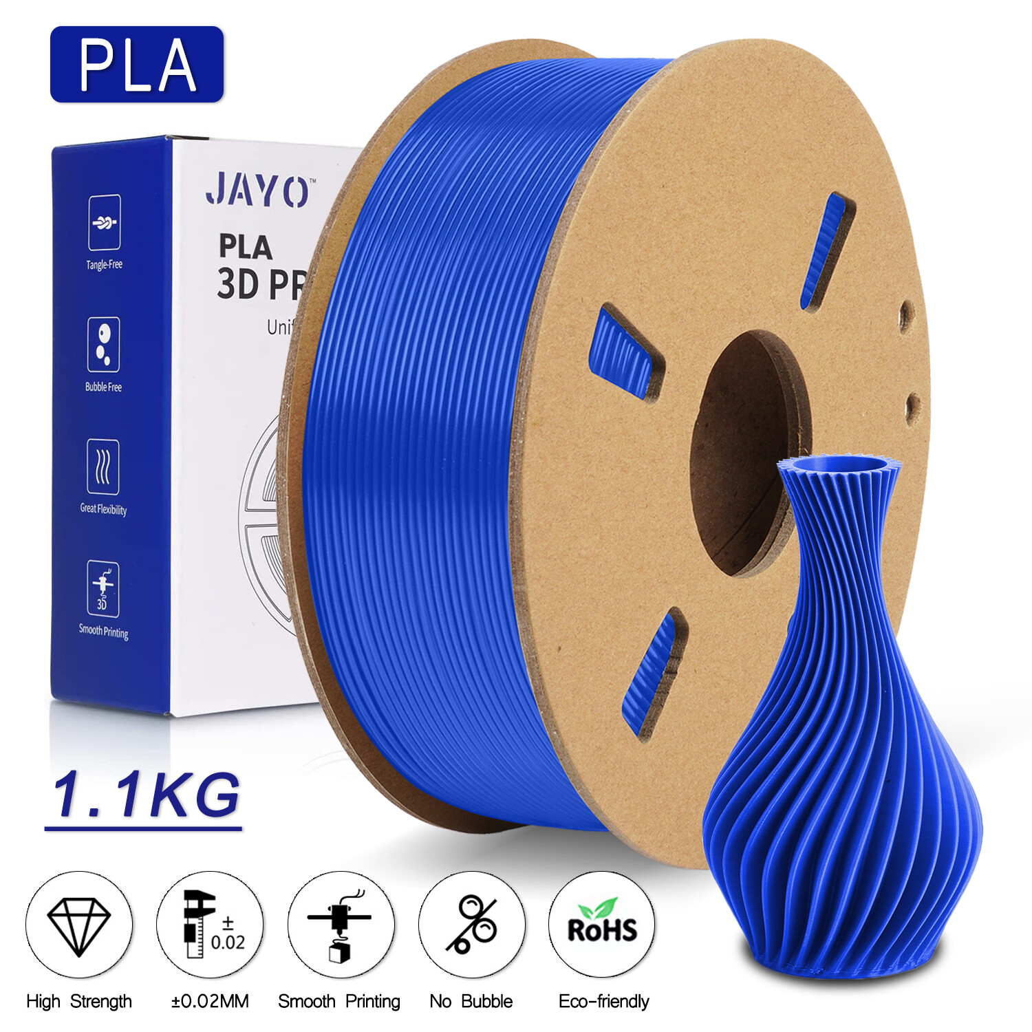 BUY 5 GET 8 JAYO PLA Meta PLA+ SILK PETG 1KG 1.75MM 3D Printer Filament