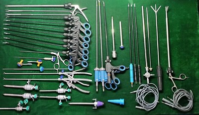 36pc Laparoscopic Complete Surgery set 5mmx330mm Reusable Surgical Instruments