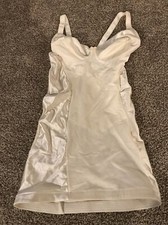 Used vtg Crown-ette Nylon  Spandex Bra Girdle Full Slip Body POWER SHAPER 36 B