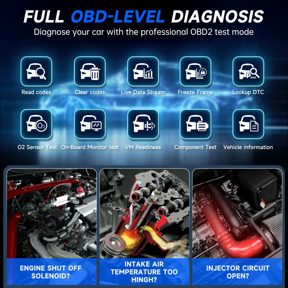 START X431 CRP909 Elite OBD2 сканер двунаправленное сканирование инструмент ECU кодирование TPMS - Изображение 4 из 4