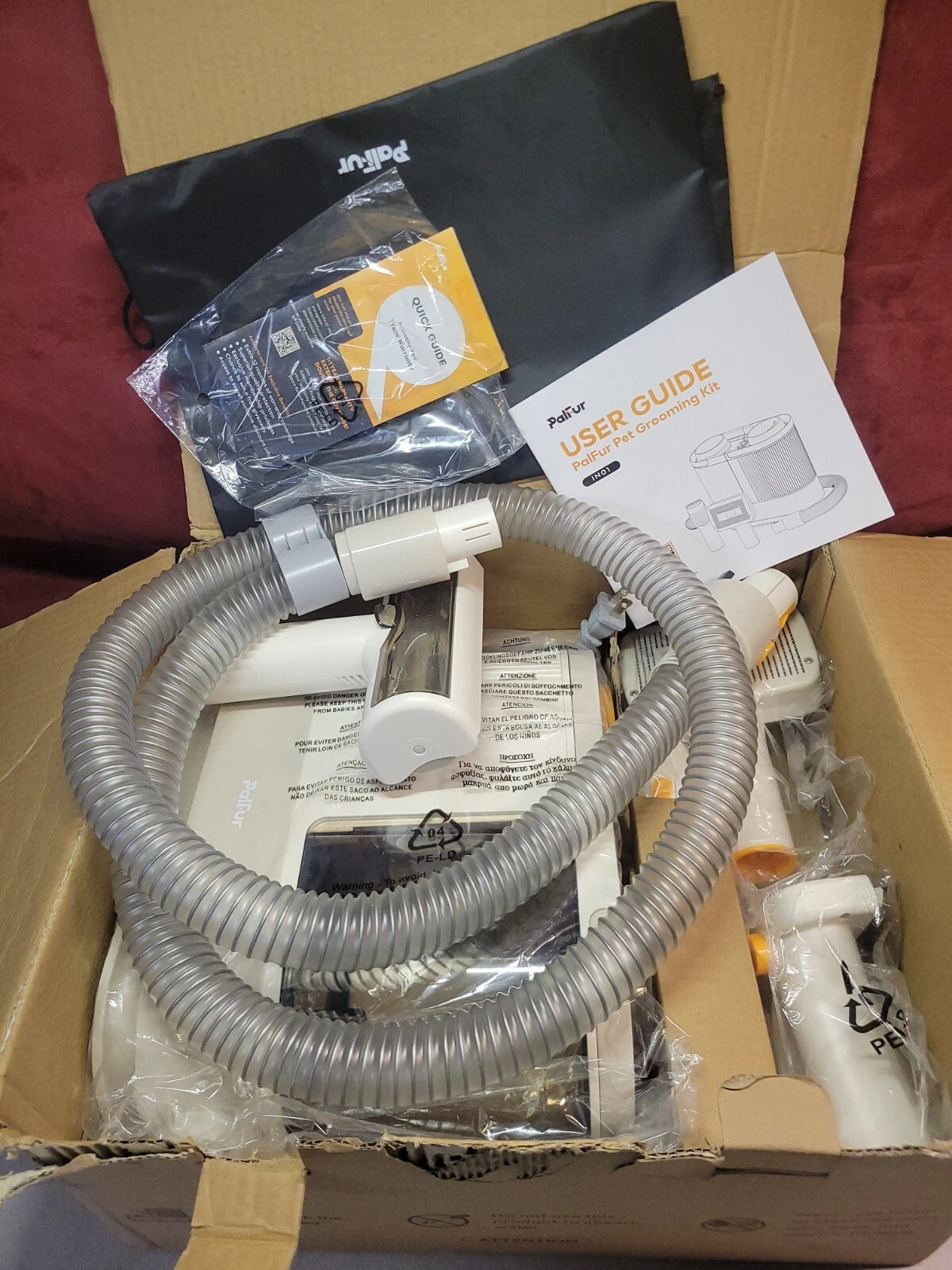 Palfur Dog Pet Grooming Vacuum Kit w/ attachments New