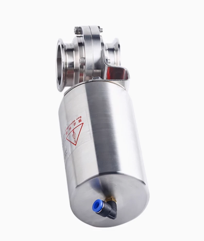 3-1/2"Φ89 Pneumatic Actuator Sanitary Butterfly Valve316L Clamp Single Acting - Image 4 of 4