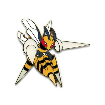 Pokemon - Mega Beedrill-EX Premium Collection Collector's Pin / Badges BRAND NEW