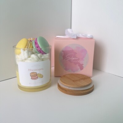 Macaroon Scented Candle Jar