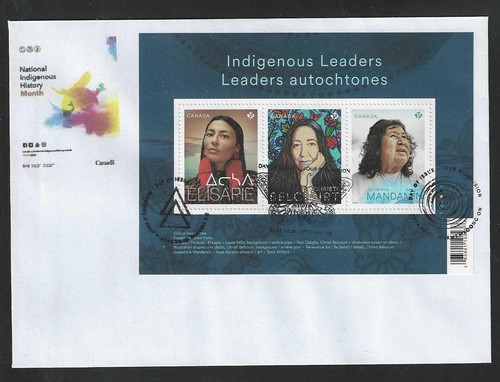 2024 Indigenous Leaders Limited FDC with Souvenir Sheet