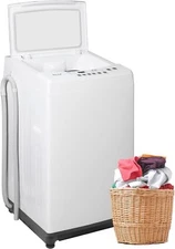 SMAD Portable Washing Machine for Apartments Dorms and RVs 1.7Cu.ft White Washer