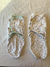 Lot Of 2 Swaddle Me Sleep Sacks 0/3 Sm/md Bees And Zebras