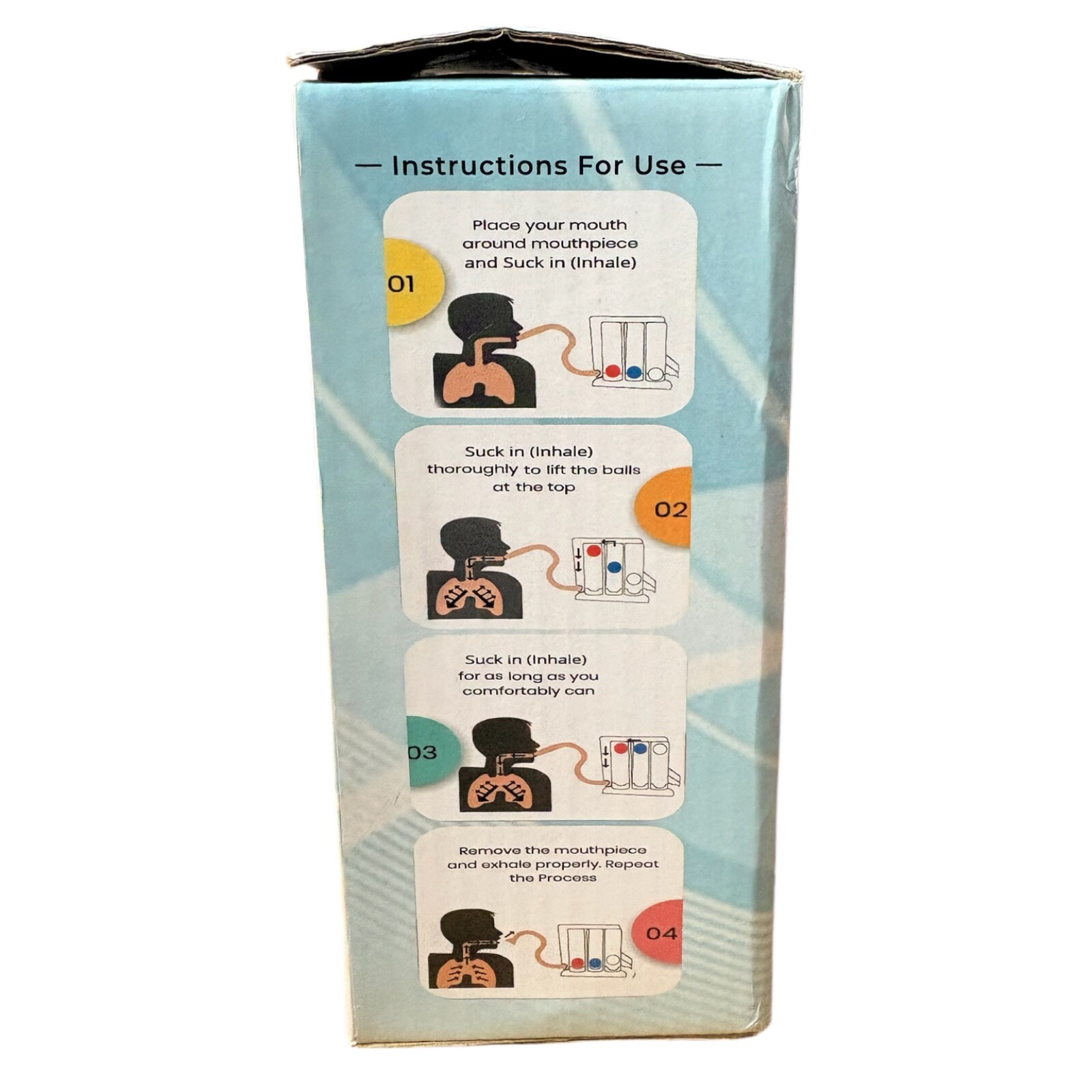 ALRIER Deep Breathing Exercise for Lung Respiratory Breath Trainer 3 Balls