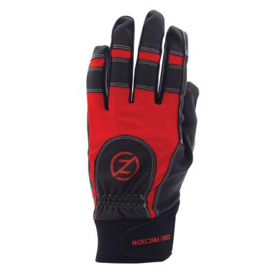 Zero Friction Men's Universal-Fit Performance Work Gloves, Red