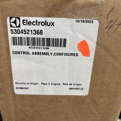 5304521368 Electrolux Control Assembly Configured 5304521368**