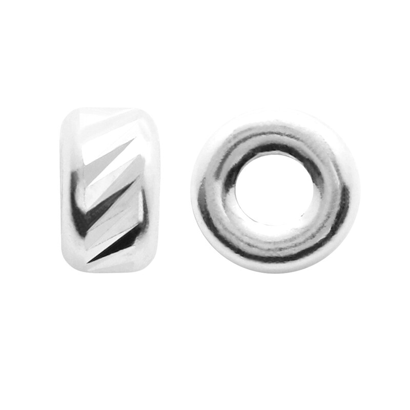 Sterling Silver Round Bar Cut Beads Spacers for Jewelry Making Different  Sizes