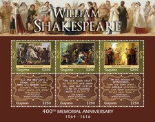Guyana - 2016 - William Shakespeare 400th Memorial -  Sheet Of 6 - MNH