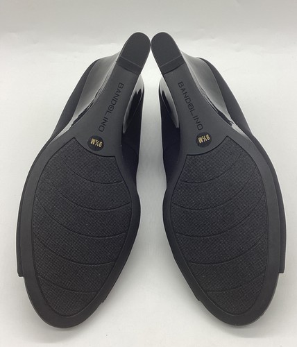 Bandolino Women's Peep Toe Wedge Pump Black Sz 9.5M - Picture 7 of 10