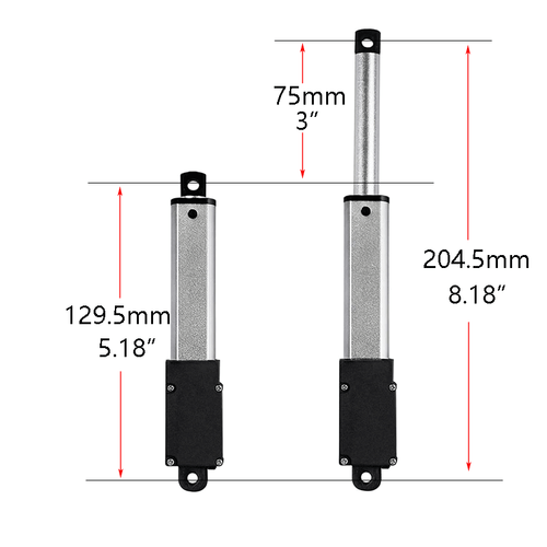12V Micro Mini Linearmotor 6.4N 32N 188N Linearantrieb Elektrischer 10~100MM - Bild 25 von 49