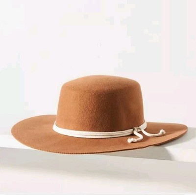 NWT ANTHROPOLOGIE SAN DIEGO HAT CO ROPE BAND WOOL FELT  display picture 3