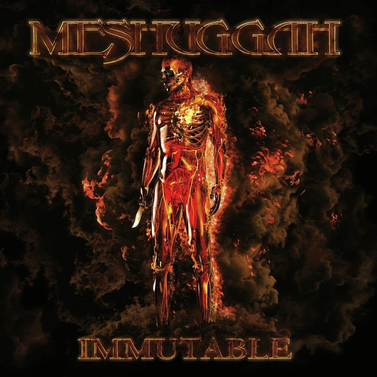 Meshuggah Immutable White/Blue Marbled (Vinyl LP)