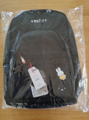 Miffy Face Backpack Bag Black 30L Adult Size Japan Limited W32×H44×D17cm