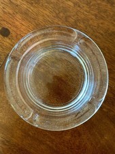 Vintage Mid Century Ashtray Glass Round Made In USA MCM