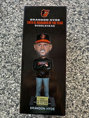 2023 Brandon Hyde AL Manager of the Year Bobblehead Baltimore Orioles