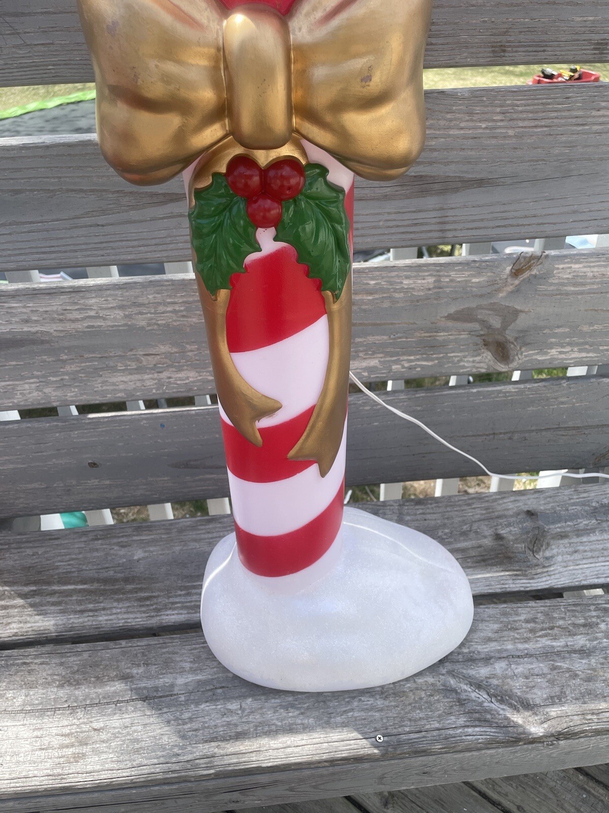 CANDY CANE Blow Mold Christmas Lights Yard Decor 42” tall 🔥🔥 eBay