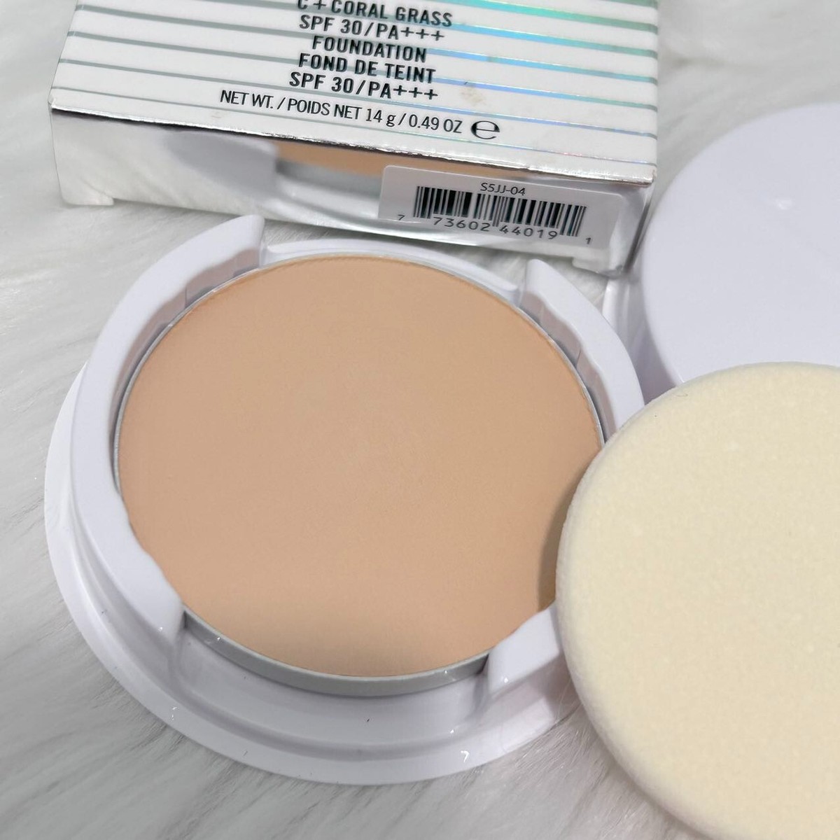 New MAC Lightful C+coral grass SPF30 Powder Foundation refill~NC30