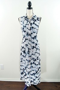 chiffon midi shirt dress