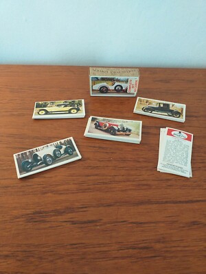 Carreras Craven Black Cat British VINTAGE CARS Full Set 50 Zigarettenkarten 