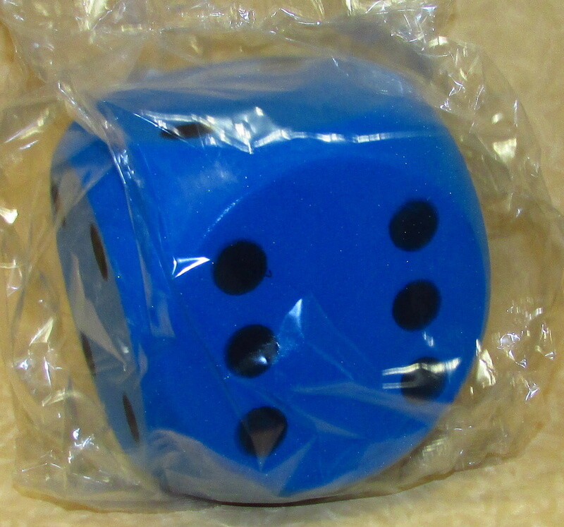 DADO IN SPUGNA 15x15x15cm COLORE BLU cod.21552