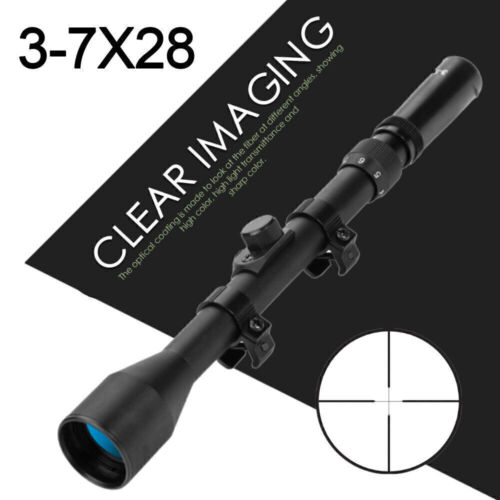 Tactical 3-7X28 Optics Rifle Scope Hunting Reflex Telescopic Sight