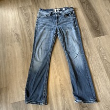 BKE Buckle Jeans Womens 30R Dakota Bootcut Low Rise Light Wash Distressed