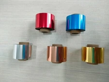 25mm*100M anodized aluminum foil paper for Automatic Foil Press Printer 1 piece