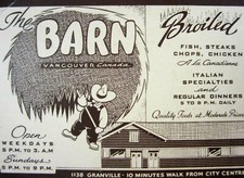 Vintage The Barn Restaurant Vancouver BC Stea...