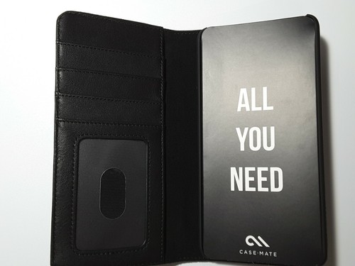 Case-Mate Wallet Folio Leather Case w/ Card Slots for LG V20 - Black - Picture 4 of 6