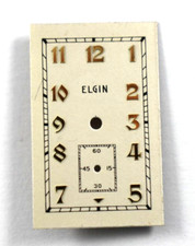 Vintage Elgin Wrist Watch Dial 17.80mm x 28.45mm lot.rd