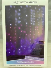 West Arrow 96 Led Christmas Curtain String Light Pink Ombre 8ft 96 Nwt West Arrow 96 Led Christmas Curtain String Light Pink Ombre 8ft 96 Nwt