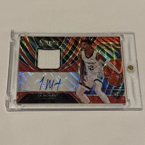2019-20 Panini Select Red Wave - JA MORANT Rookie Patch Auto RPA