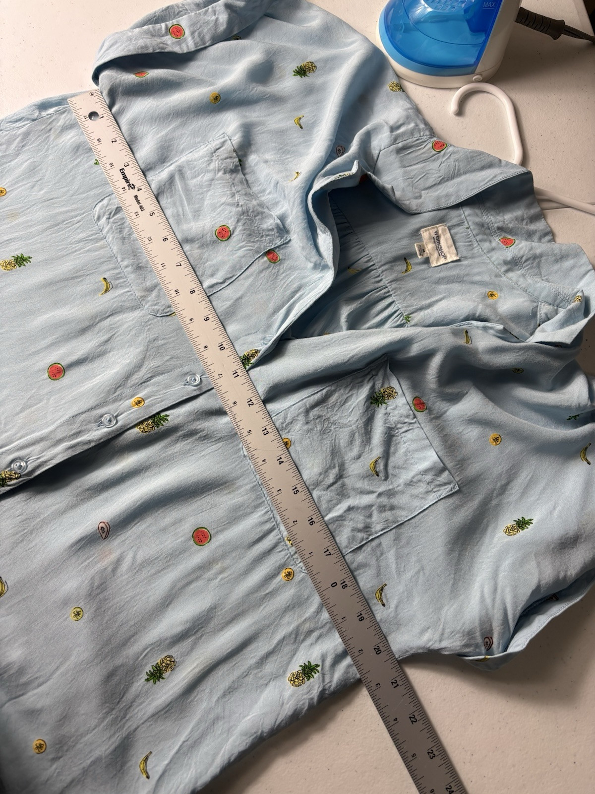 Workshop republic High Low Button Down Shirt FRUI… - image 5