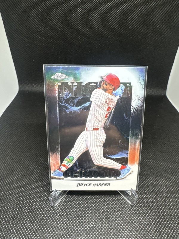 2025 Topps Update Chrome Night Terrors Bryce Harper Philadelphia Phillies #NT-12