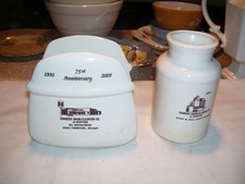 Pair Buxton ND North Dakota Grain Elevator Advertising Napkin & Toothpick Holder